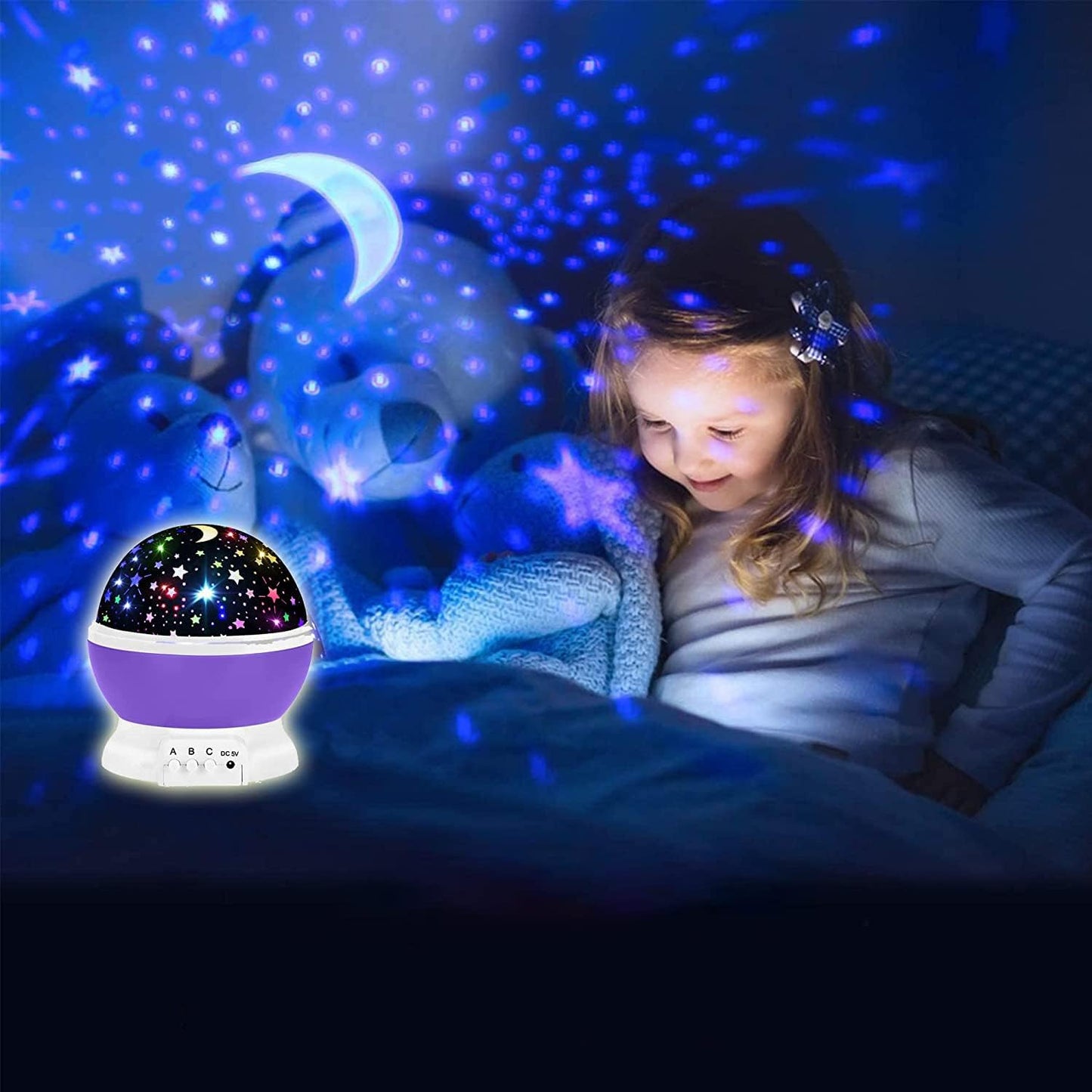 SunLight™ Tavana Işık Yansıtan Dönen Yıldız Ay