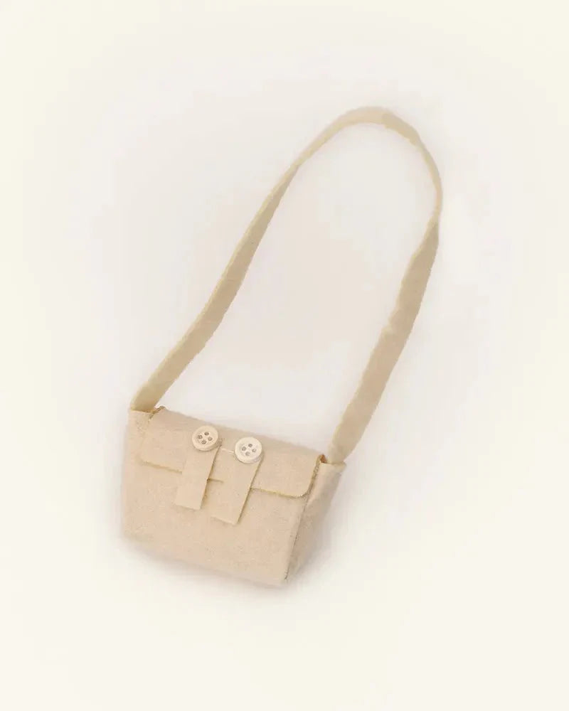 SunPuffy™ Düğmeli Krem Çanta