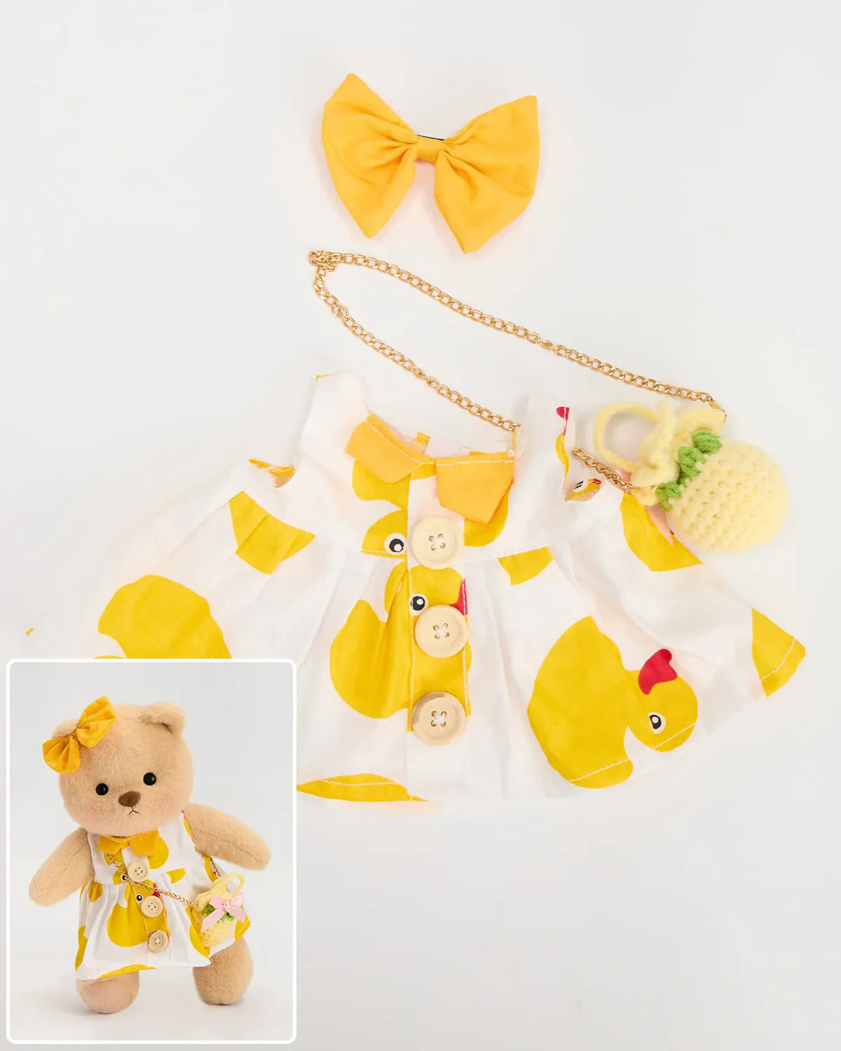 SunPuffy™ Büyük Sarı Ördek Elbise Puffy