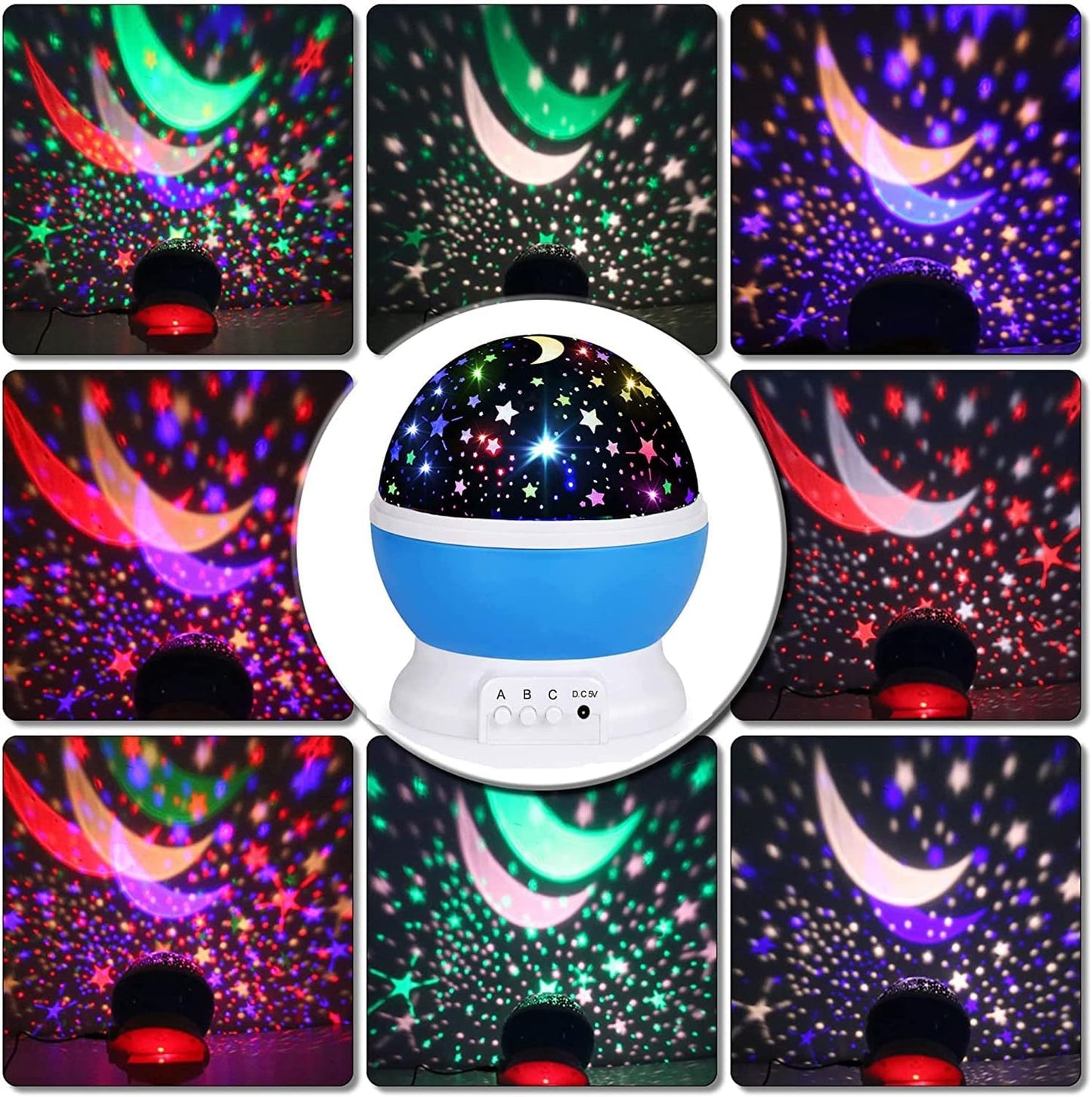 SunLight™ Tavana Işık Yansıtan Dönen Yıldız Ay