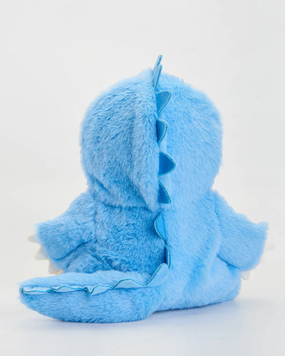 SunPuffy™ Kürklü Mavi Dino Puffy
