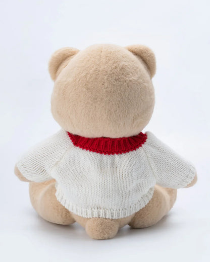 SunPuffy™ Aşk Kalpli Beyaz Kazak Puffy